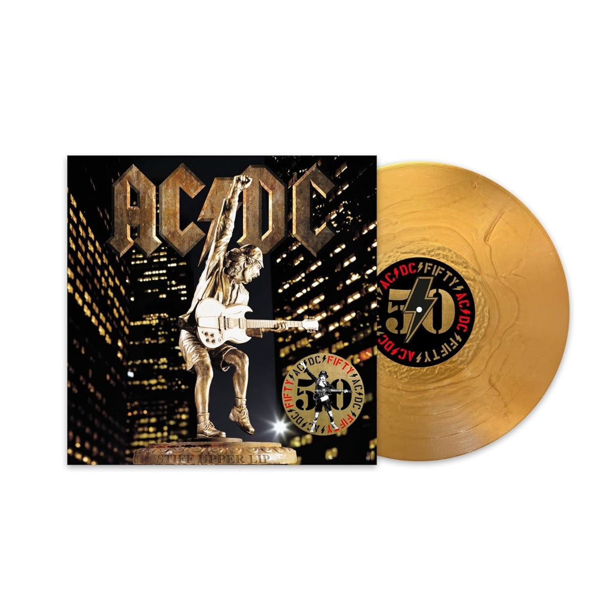 AC/DC Stiff Upper Lip (50th Anniversary Edition, Gold Color Vinyl)