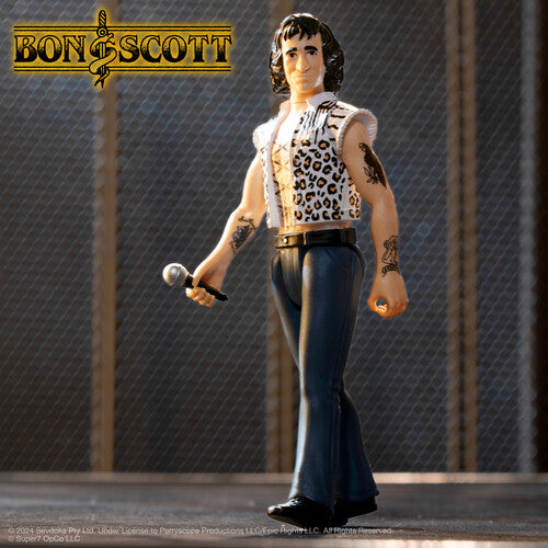 AC/DC Super7 - AC/DC - ReAction Figures - Bon Scott (High Voltage) (Collectible, Figure, Action Figure)