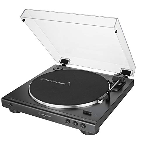 Audio-Technica AT-LP60X-BK Fully Automatic Belt-Drive Stereo Turntable, Black