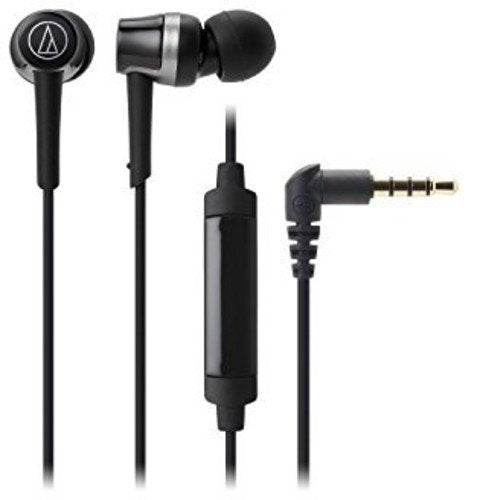 Audio Technica ATH-CKR30ISBK - In-ear headphones with in-line mic and control, black