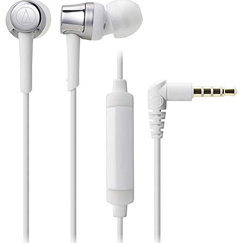 Audio Technica ATH-CKR30ISSV - In-ear headphones with in-line mic and control, silver