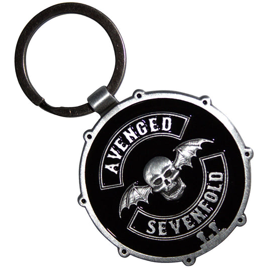 Avenged Sevenfold Deathbat Crest Drum Double-Sided