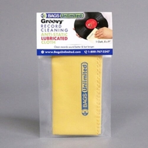 Bags Unlimited Bags Unlimited ASA-2 - Groovy Record Cleaning Cloth - Microfiber (Yellow)