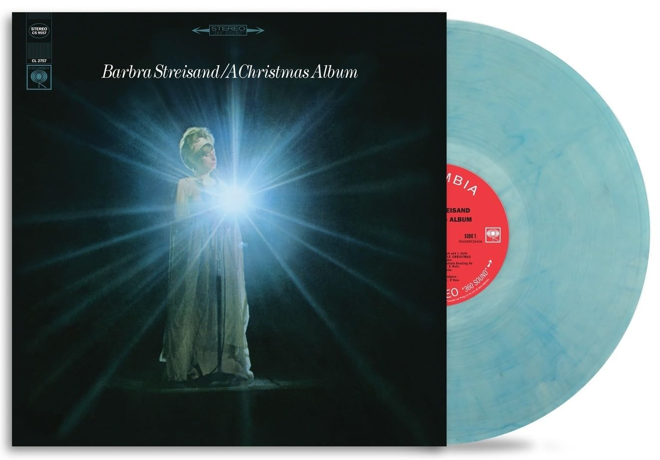 Barbra Streisand A Christmas Album (Limited Edition, Turquoise Marble Colored Vinyl, Bonus Track, Reissue)