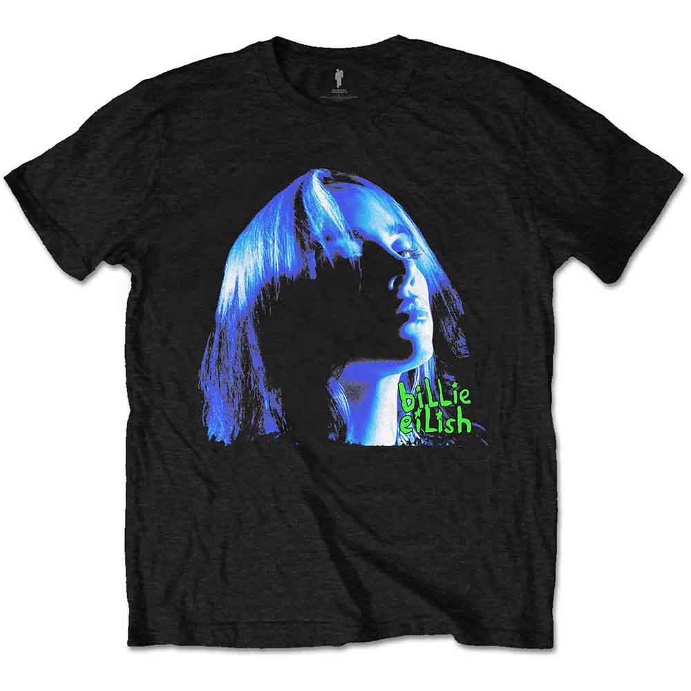 Billie Eilish Neon Shadow Blue Black