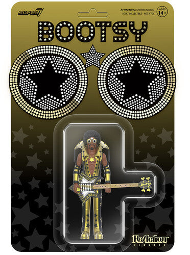 Bootsy Collins Super7 - Bootsy Collins - ReAction Wv 2 - Bootsy Collins (Black And Gold) (Collectible, Figure, Action Figure)