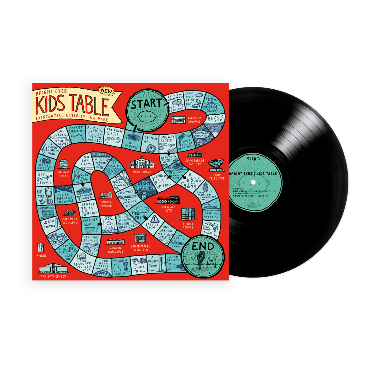Bright Eyes' Kids Table Ep [Black Vinyl]
