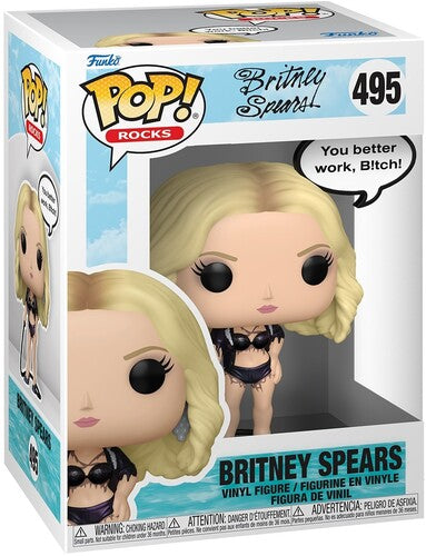 Britney Spears Funko POP! Sayings: Britney Spears - Work B!tch (Vinyl Figure, Collectible)