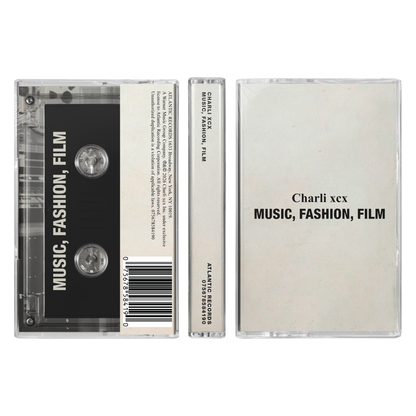 Charli XCX Music, Fashion, Film (Clear Colored Cassette)