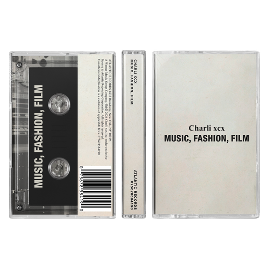 Charli XCX Music, Fashion, Film (Clear Colored Cassette)