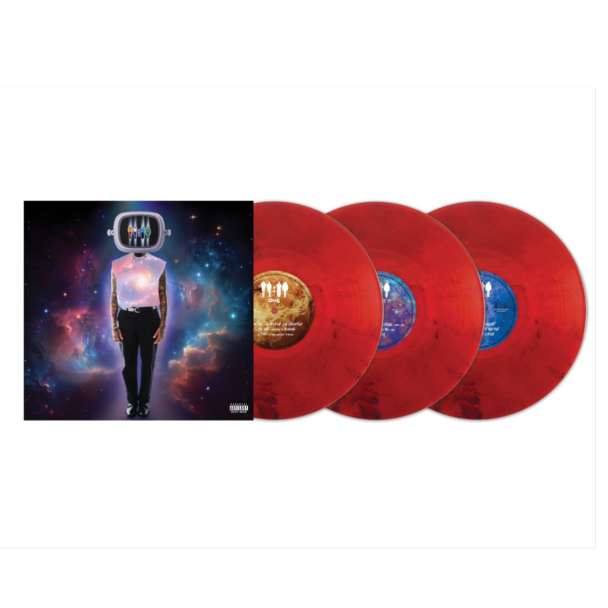 Chris Brown 11:11 (Deluxe Edition) (Red Smoke Colored Vinyl) (3 Lp's)