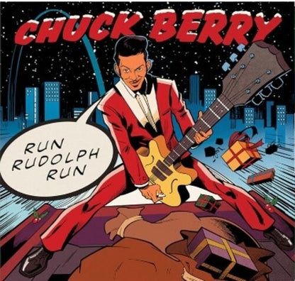 Chuck Berry Run Rudolph Run (Evergreen Colored Vinyl) (7" Single)