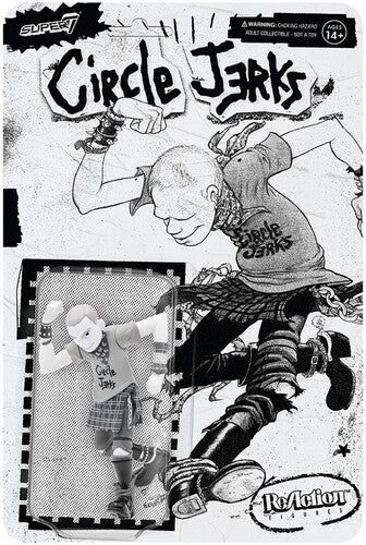 Circle Jerks Super7 - Circle Jerks ReAction Figure Wave 1 - Skank Man (Grayscale) (Collectible, Figure, Action Figure)