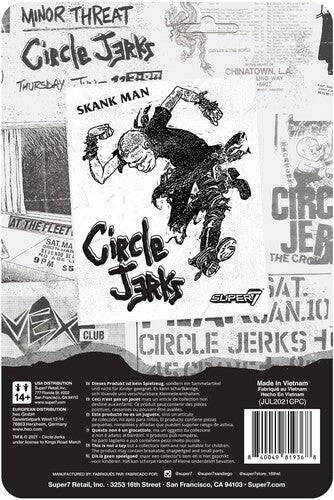 Circle Jerks Super7 - Circle Jerks ReAction Figure Wave 1 - Skank Man (Grayscale) (Collectible, Figure, Action Figure)