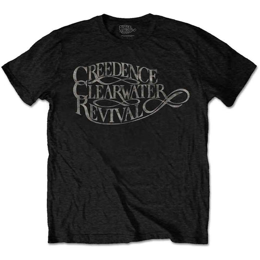 Creedence Clearwater Revival Vintage Logo Black