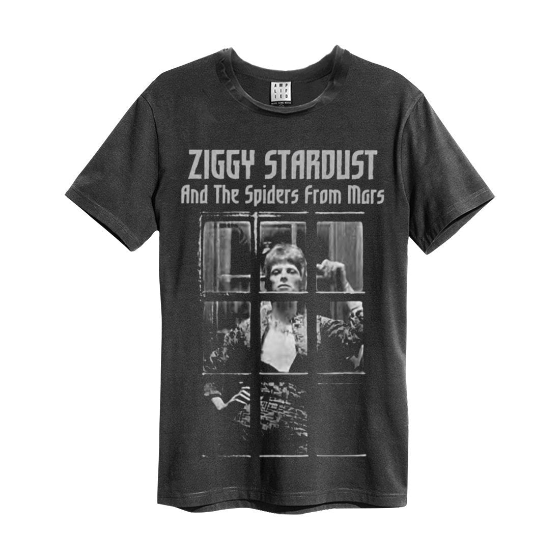 David Bowie Rise And Fall Vintage T-Shirt (Charcoal)