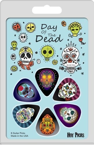 Day of Dead Hot Picks 1Dodrcs Day of Dead Guitar Pick PK 6 CNT