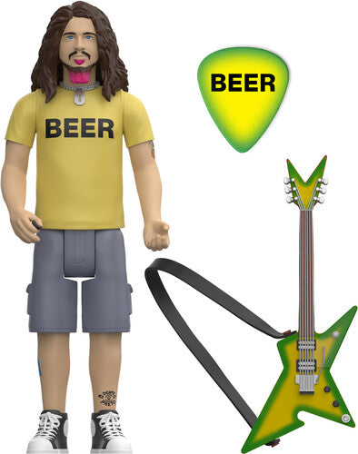 DIMEBAG DARRELL Dimebag Darrell - ReAction Figures Wv2- Dimebag Darrell (BEER Shirt) (Action Figure, Collectible)