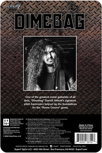 DIMEBAG DARRELL Super7 - Dimebag Darrell - ReAction Figures Wv1 - Dimebag Darrell (Culprit) (Action Figure)
