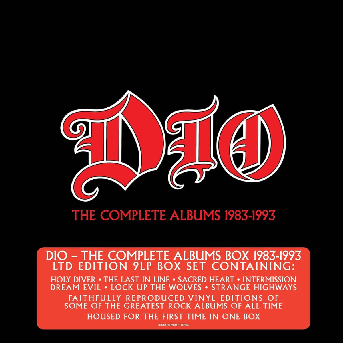 Dio Complete Albums 1983-1993 (Limited Edition, Boxset) [Import] (9 Lp's)
