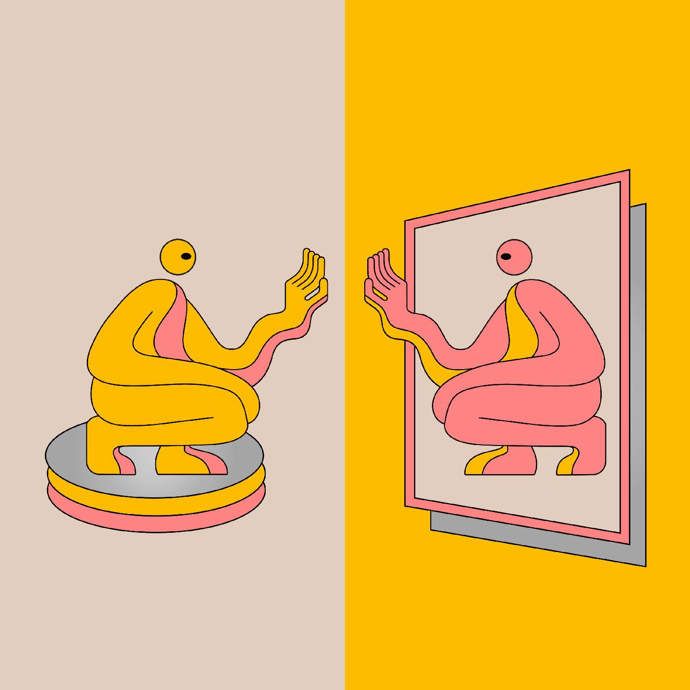 DJ Seinfeld Mirrors (Indie Exclusive Pink & Yellow Vinyl)