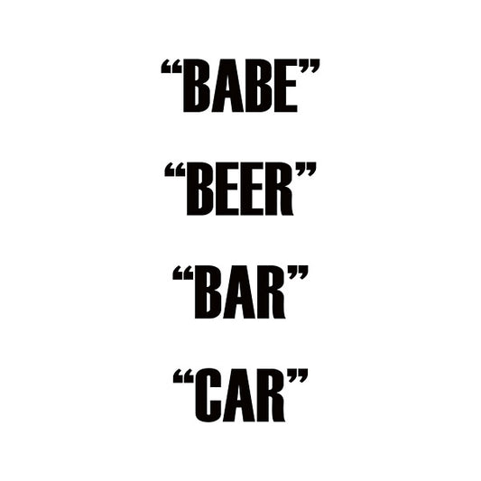 DUAL ACTION Babe Beer Bar Car