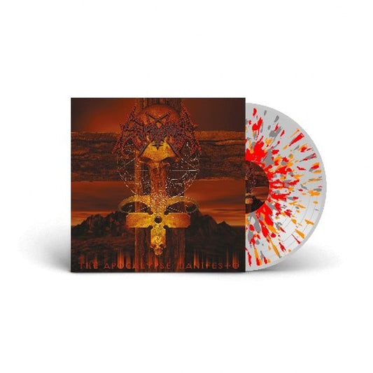 Enthroned THE APOCALYPSE MANIFESTO (CLEAR VINYL WITH RED/ORANGE/GREY SPLATTER)