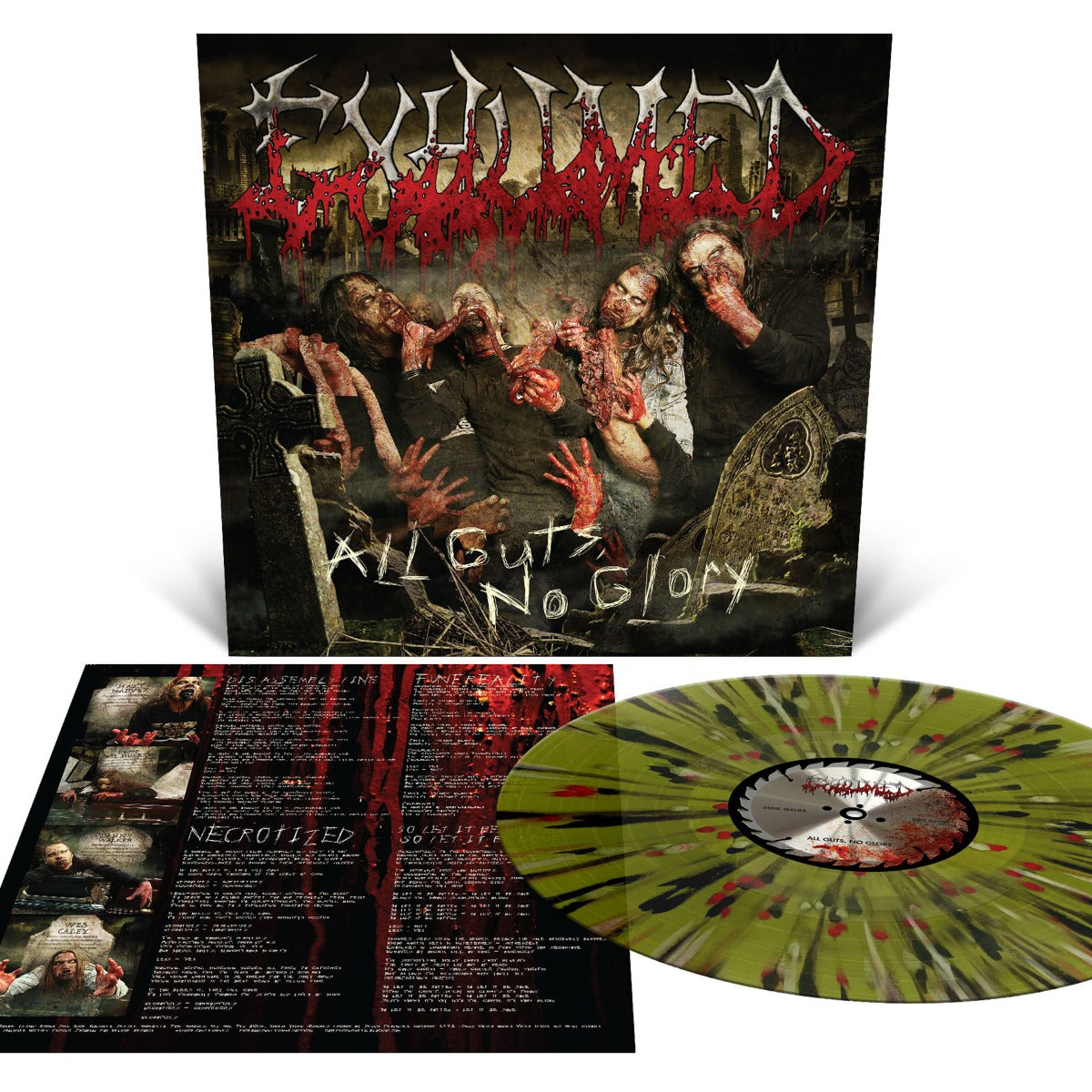 Exhumed All Guts, No Glory (Swamp Green with Splatter)