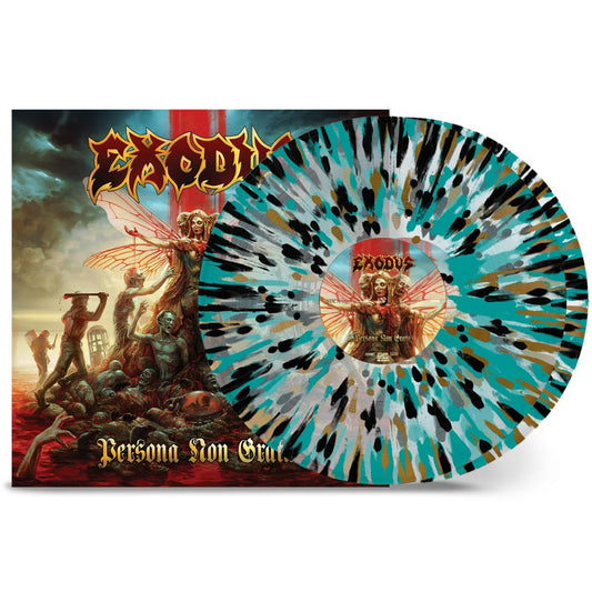 Exodus Persona Non Grata (Clear W/ Gold & Black & Turquoise Splatter Colored Vinyl) (2 Lp's)