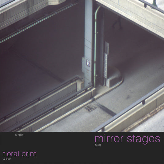 Floral Print mirror stages (TRANSLUCENT CANDY GRAPE PURPLE VINYL)