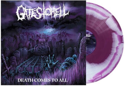 Gates to Hell Death Comes to All (Limited Edition, Purple & White Swirl Colored Vinyl)