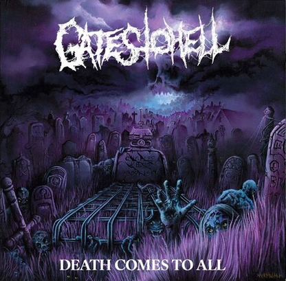 Gates to Hell Death Comes to All (Limited Edition, Purple & White Swirl Colored Vinyl)