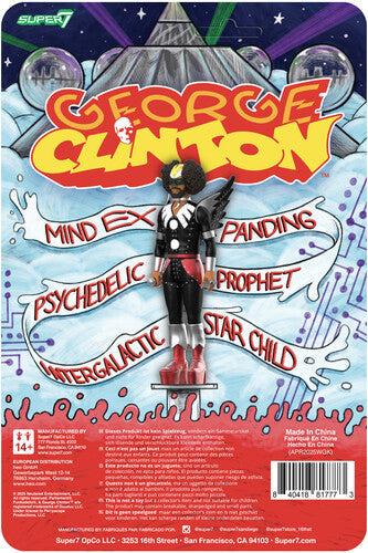 George Clinton Super7 - George Clinton - ReAction Figures Wv1 - George Clinton (Dr. Funkenstein) (Action Figure)