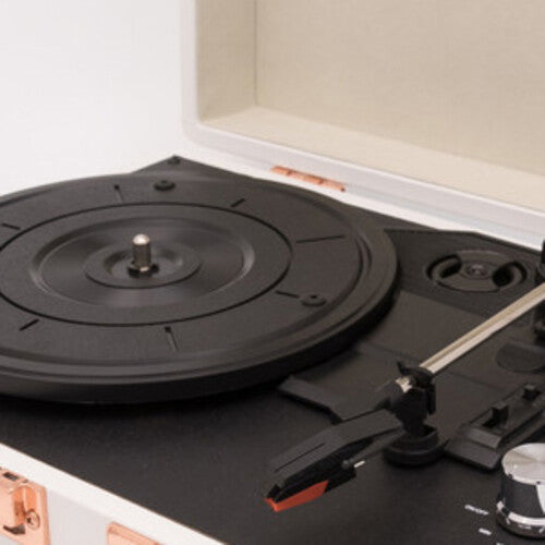 GPO GPO Retro GPOSOHOWH SOHO Portable Briefcase Turntable - White (Large Item, Built-In Speakers, White)