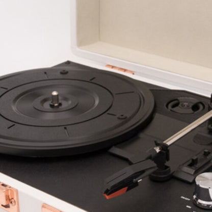 GPO GPO Retro GPOSOHOWH SOHO Portable Briefcase Turntable - White (Large Item, Built-In Speakers, White)