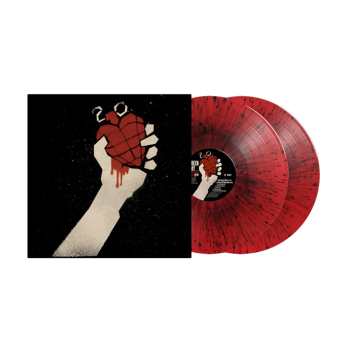 Green Day American Idiot: 20th Anniversary Edition (Red & Black Splatter Colored Vinyl) (2 Lp)