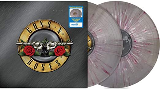 Guns N' Roses Greatest Hits (Limited Edition, Silver/Red-White Splatter 2 LP)