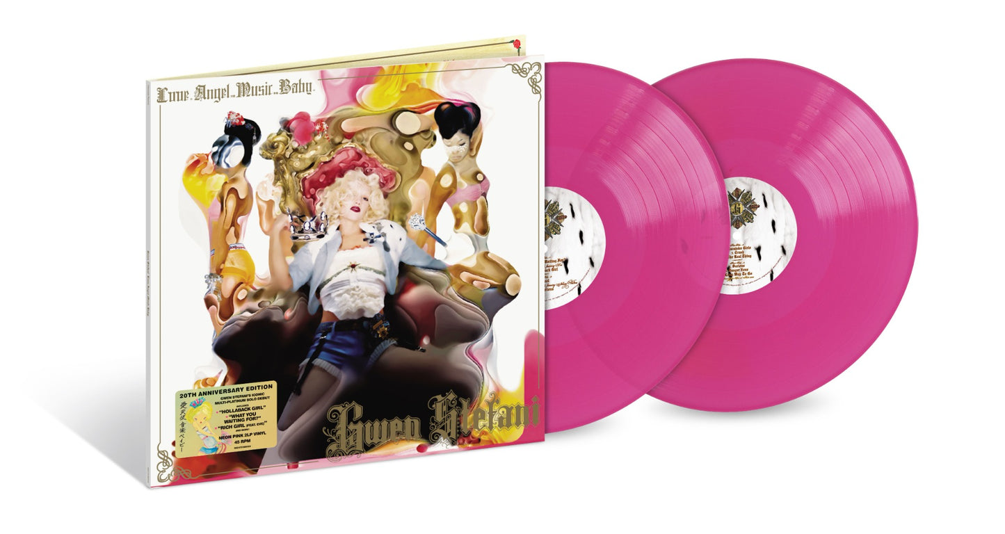 Gwen Stefani Love, Angel, Music, Baby: 20th Anniversary (Limited Edition, Neon Pink Colored Vinyl) (2 Lp)