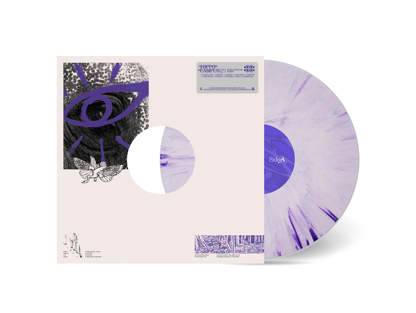 Hippo Campus Lp3 (Clear Vinyl, Purple, 140 Gram Vinyl, Limited Edition, Indie Exclusive)