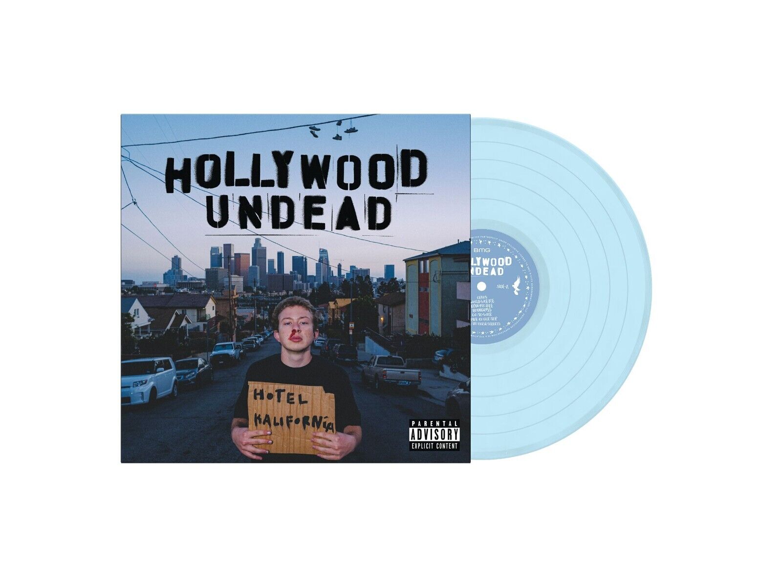 Hollywood Undead Hotel Kalifornia [Explicit Content] (Indie Exclusive, Baby Blue Colored Vinyl, Deluxe Edition) (2 Lp's)