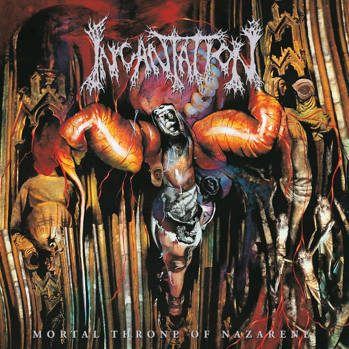 Incantation Mortal Throne Of Nazarene ("Crushed Ripple" Blood Red Colored Vinyl)