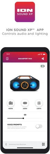 Ion Ion iSP156 Uber Boom Portable Bluetooth Speaker - IP66 All Weather - 40W (Black) (Large Item, Bluetooth)