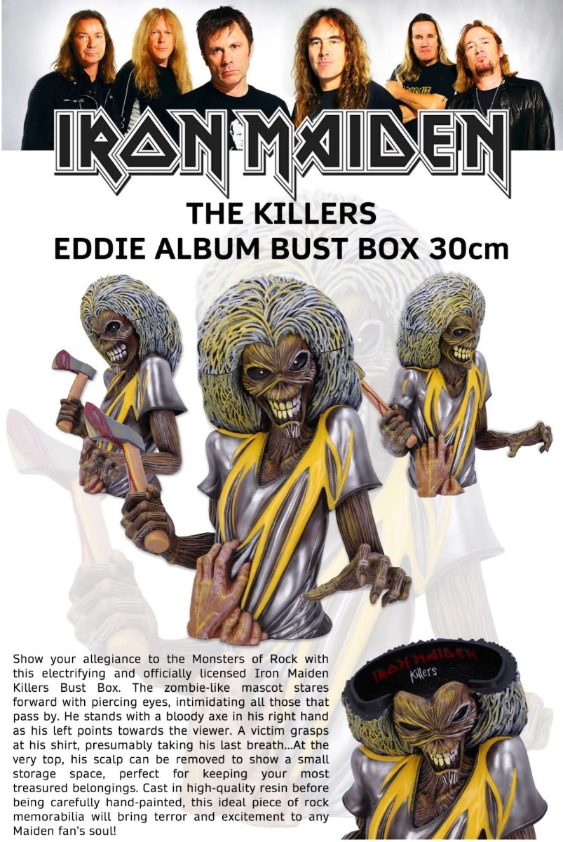 Iron Maiden Killers Bust Box 30cm