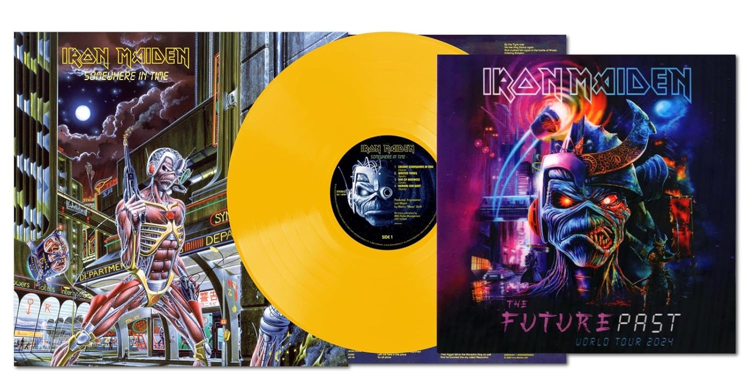Iron Maiden Somewhere in Time (Limited Edition, 180 Gram Yellow Colored Vinyl, Future Past Tour Lenticular Print) [Import]