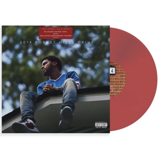 J. Cole 2014 Forest Hills Drive (10th Anniversary Edition, Red Colored Vinyl) [Import] (2 Lp's)
