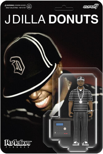 J Dilla Super7 - J Dilla - ReAction Figures Wv1 - J Dilla (Donuts - Smile Album Cover) (Collectible, Action Figure)