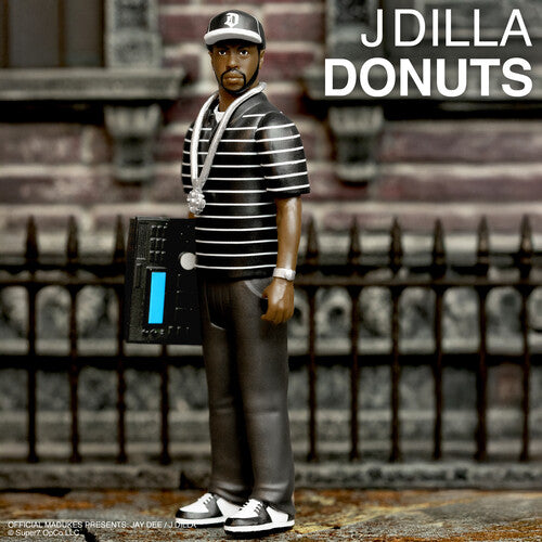 J Dilla Super7 - J Dilla - ReAction Figures Wv1 - J Dilla (Donuts - Smile Album Cover) (Collectible, Action Figure)