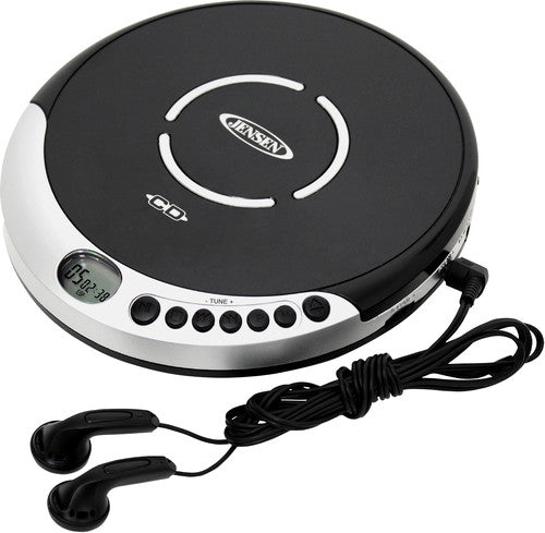 Jensen Jensen CD-60R Personal CD Player - 60 Second Anti-Skip - FM Radio (Silver/Black)