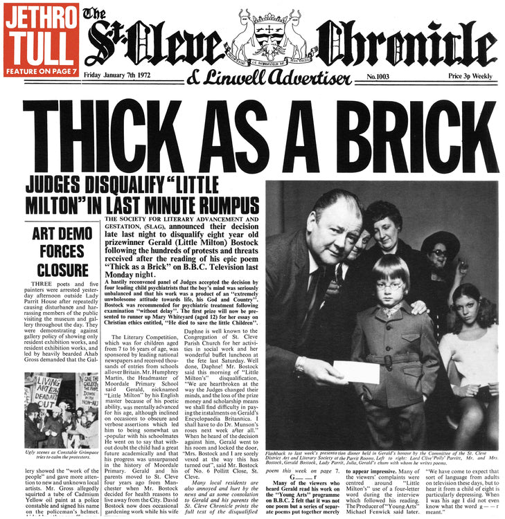 Jethro Tull Thick As A Brick (50th Anniversary Edition)