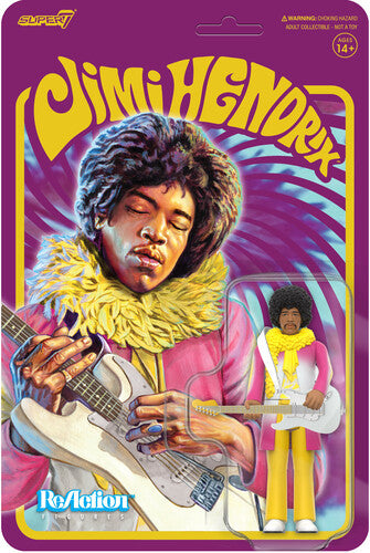 Jimi Hendrix Super7 - Jimi Hendrix - ReAction Figures - Jimi Hendrix (Reverse Album Colors) (Collectible, Action Figure)